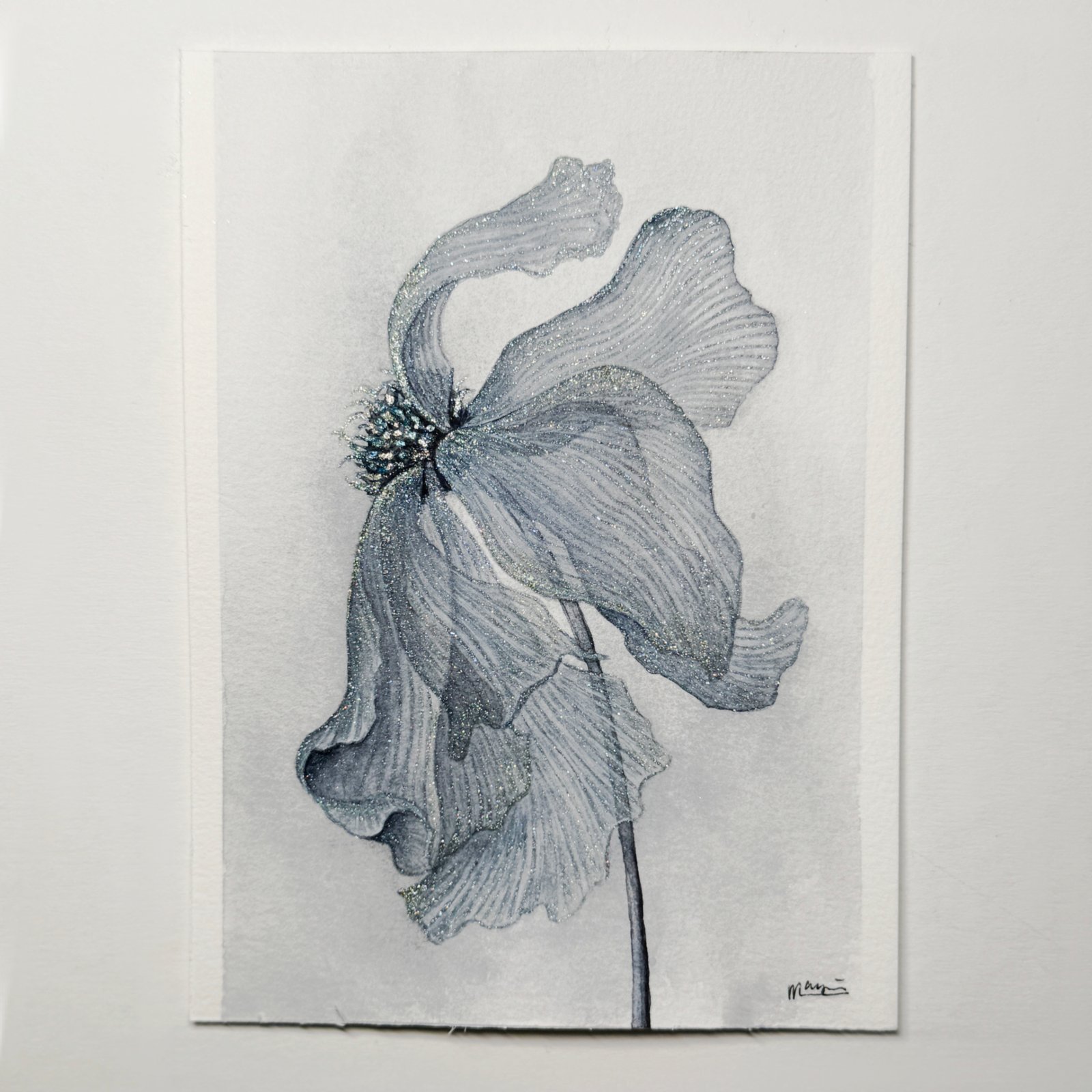 Blue & Silver Flower - Image 5