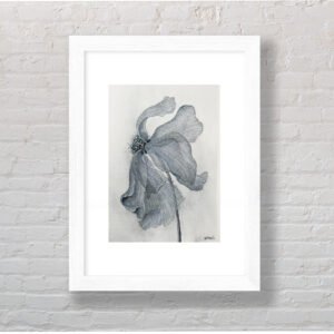 Blue & Silver Flower